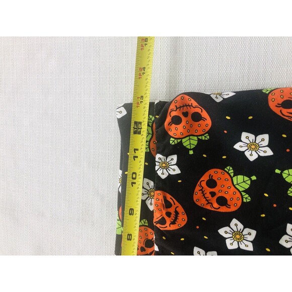 NWT!! Sourpuss Leggings Size S Strawberry Skulls Flowers Goth Punk Emo - Picture 8 of 10